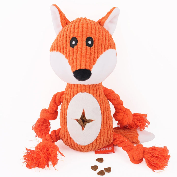 Aggressive chewer plush dog toy, bear with squeaker, built for durability and anxiety relief.
