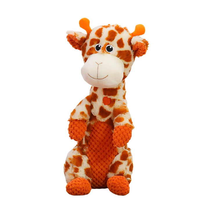 Collection of durable plush squeaky dog toys for pets, non-toxic and easy clean fun for dogs