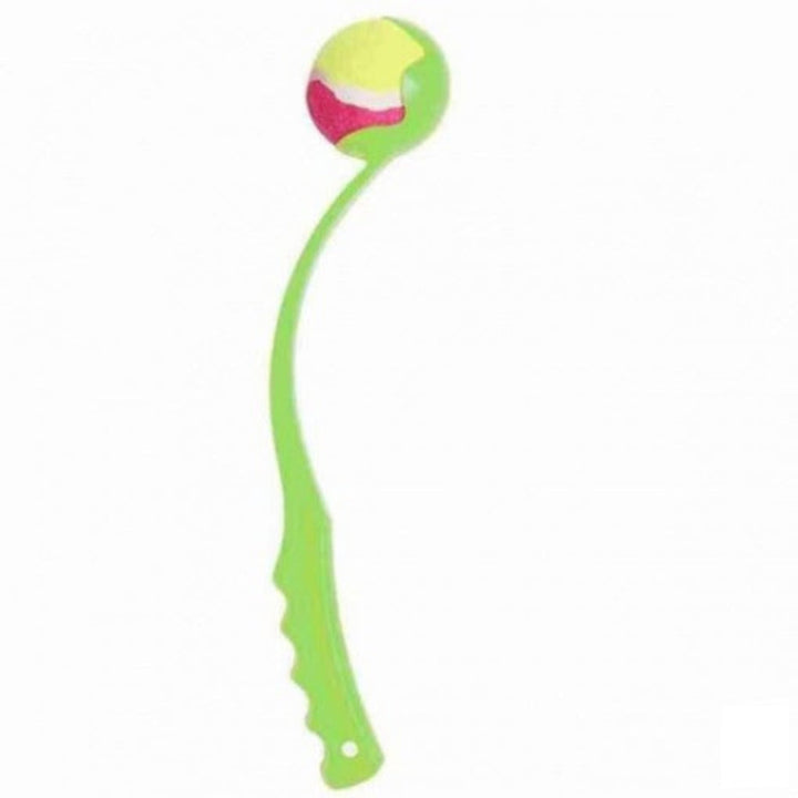 New4 dog ball launcher for effortless fetch. Boost pet exercise & training with this durable, slobber-free outdoor toy.