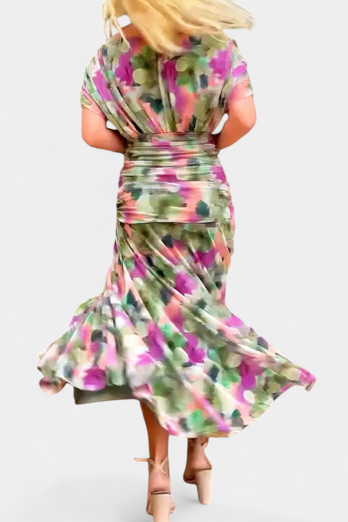 Draped off-shoulder maxi dress for women, an elegant choice for special occasions and formal gatherings.