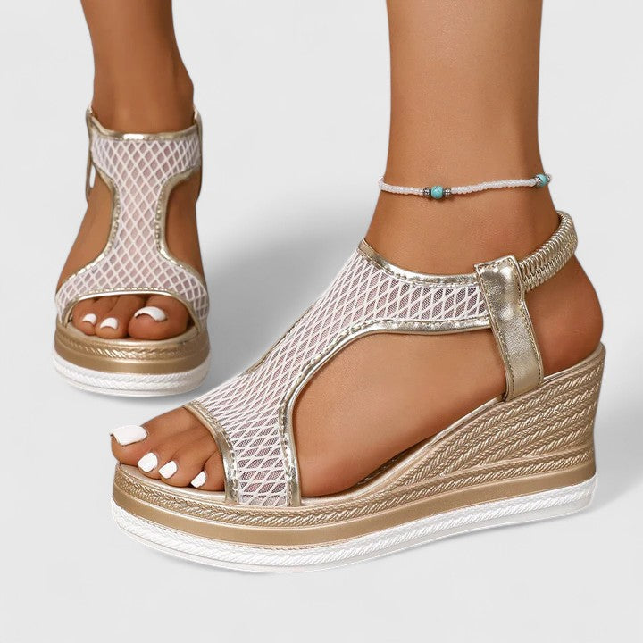Elegant women's orthopedic sandals with arch support for ultimate comfort & pain relief.