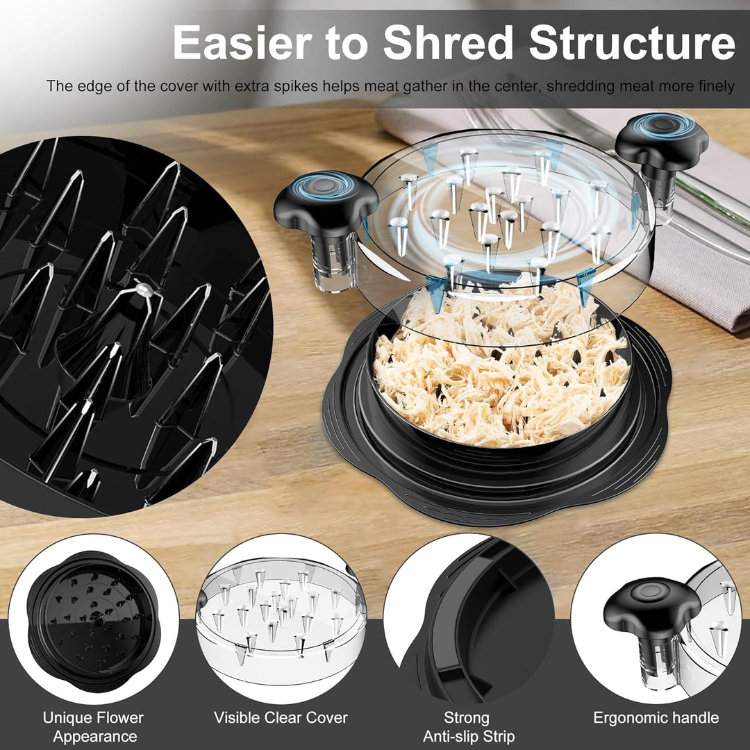 ErgoShredder: Effortless manual chicken shredder tool. Perfect kitchen accessory for quick meal prep.