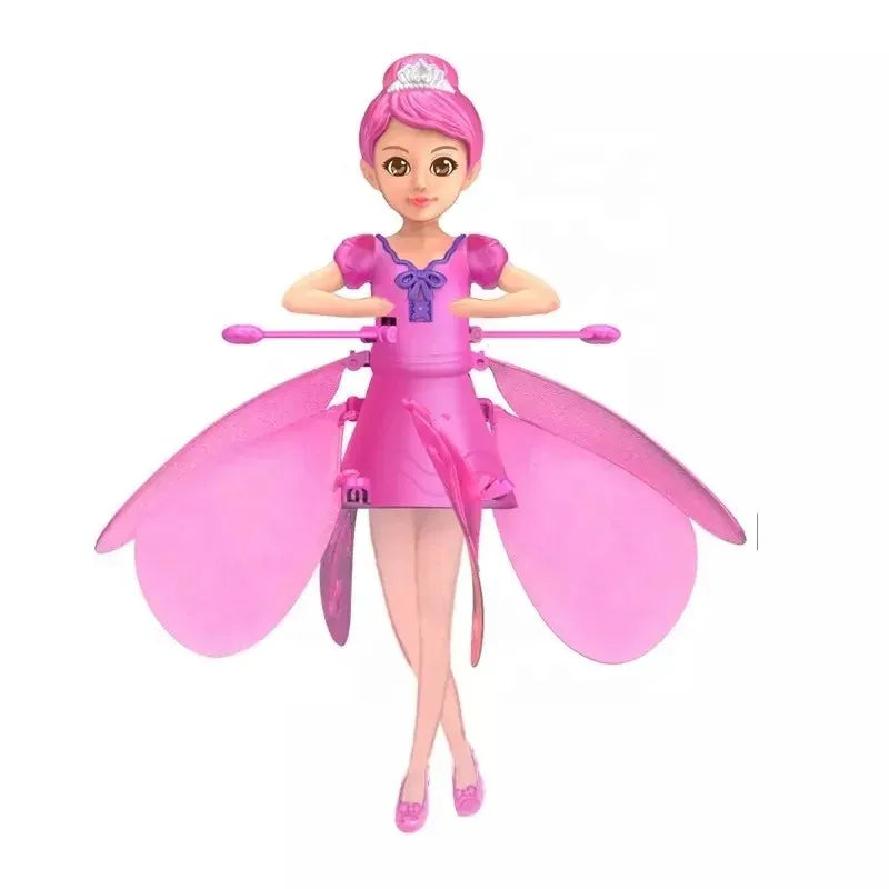 Durable gesture control flying toy for children, with colorful LED lights for safe adventures.