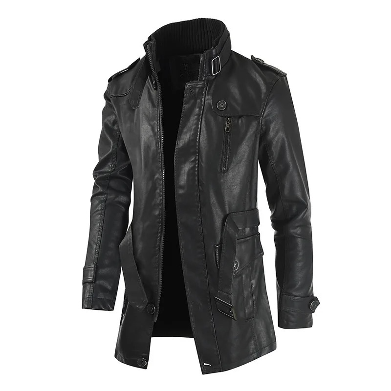 Comfortable coffee-brown urban jacket for men, modern sleek outerwear ideal for spring and fall everyday fashion.