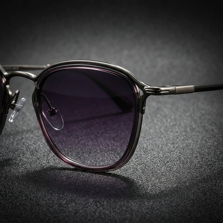 Elvian round sunglasses, featuring anti-glare, UV protection & trendy design.