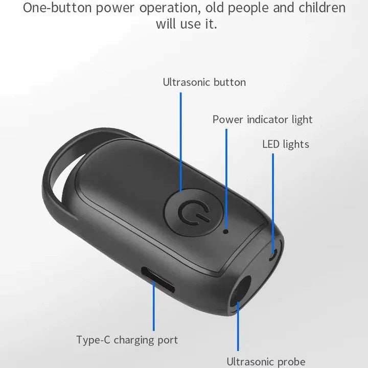 Ultrasonic dog trainer & repellent for safe behavior control. Handheld anti-barking device for pets & animals.