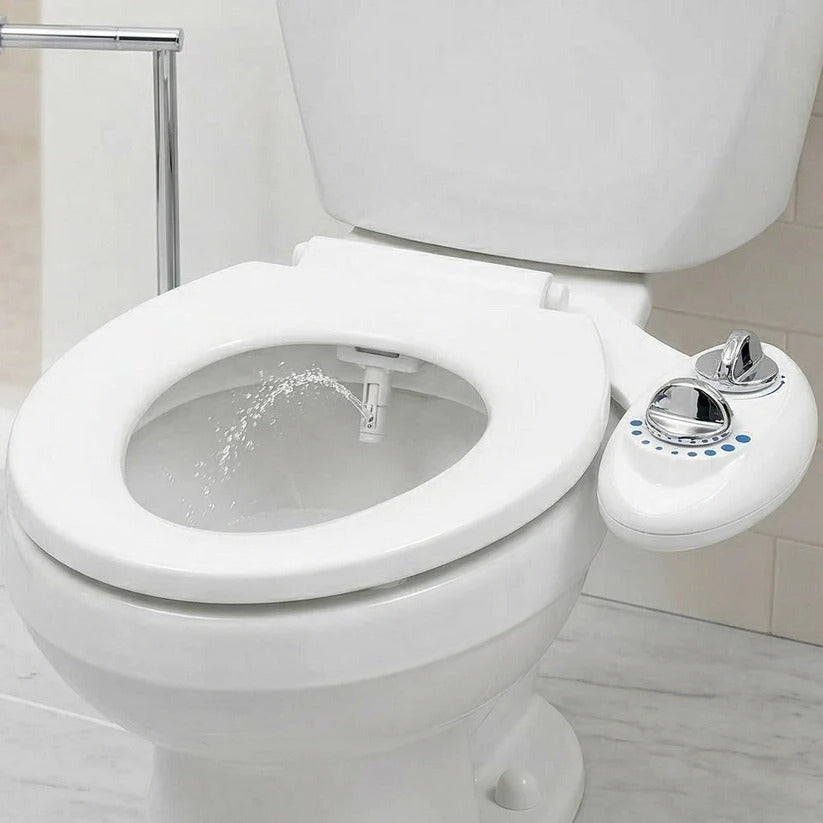 Unisex single nozzle bidet toilet attachment for enhanced hygiene. Adjustable pressure, non-electric, easy install.