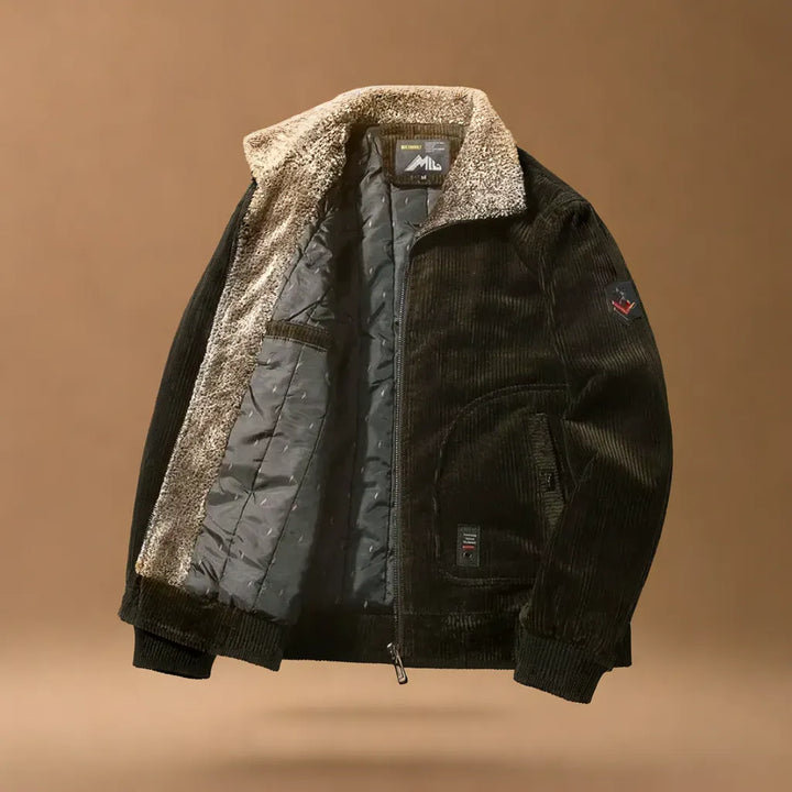 Comfortable men's ridge jacket, a stylish long sleeve outerwear choice for versatile everyday wear.
