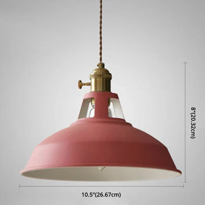 Elegant industrial pendant lamp, black metal, perfect for an inviting dining room.