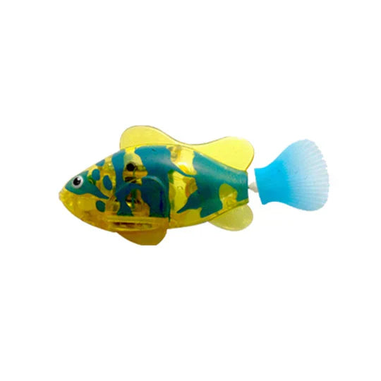 Swimming fish pet toy with automatic motion, perfect for solo or supervised play