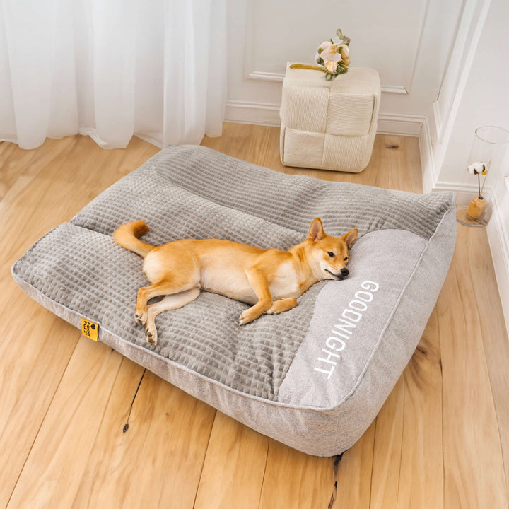 Supportive orthopedic dog bed for large breeds, providing ultimate comfort & joint relief for better canine health.