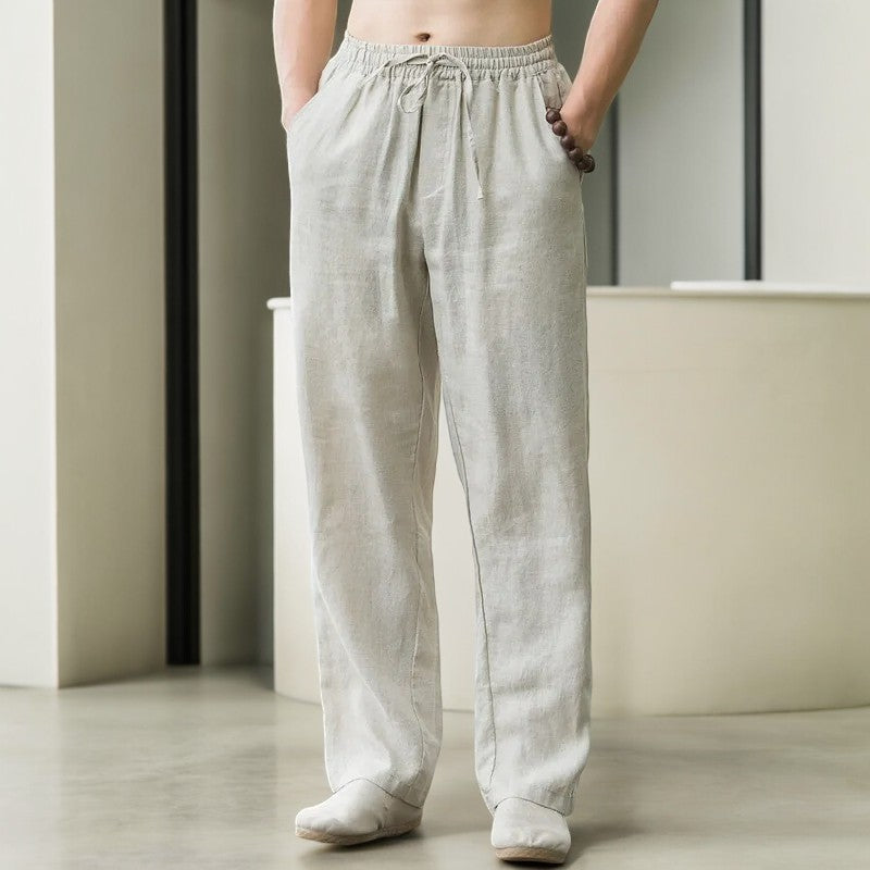 Men's relaxed fit summer pants, ultimate comfort for lounging & casual wear.
