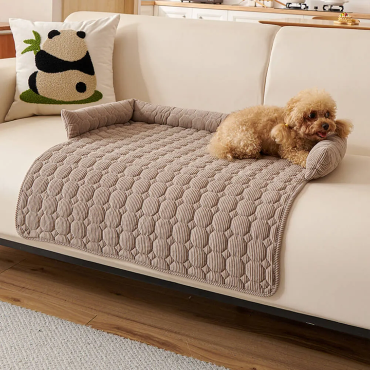 New4 dog bed and furniture cover, soft pearl fleece machine washable for easy cleaning, pet friendly