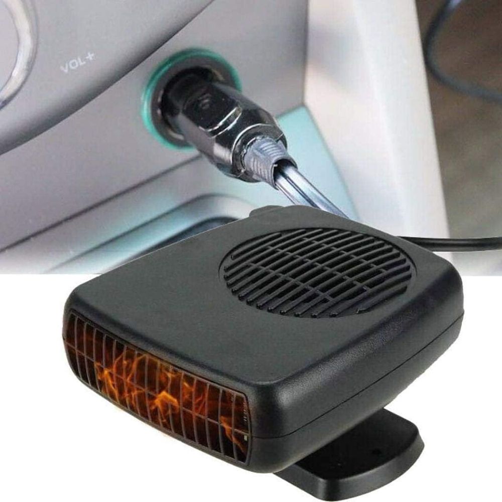 Stay warm with this portable 12V ceramic car heater and defroster. An essential winter auto accessory for vehicles.
