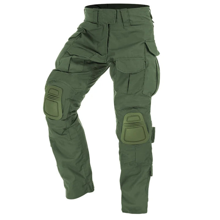 Versatile men's cargo pants for fall/winter, offering durability & crucial integrated knee protection.