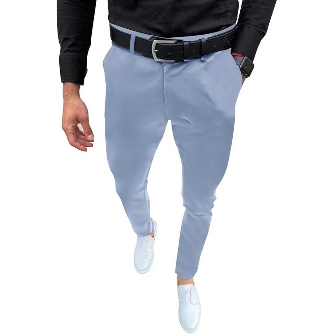 Modern men's fashion Evert slim fit stretch pants, combining style with supreme comfort & versatility.