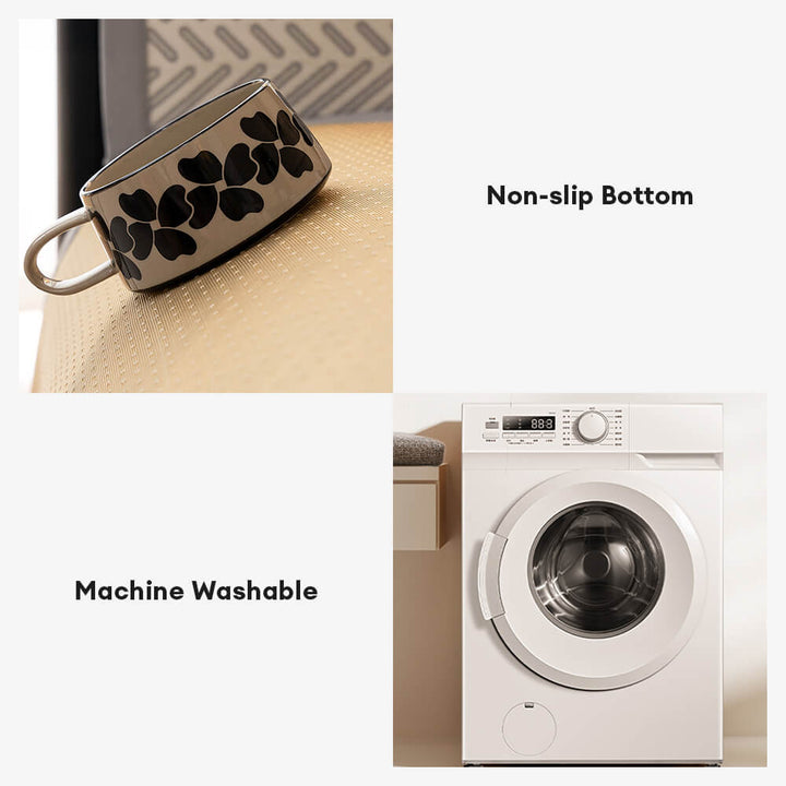 Detail of the durable fabric of a machine washable sofa protector, perfect for daily use.