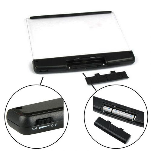 Unisex LED reading lamp clips to books, offering gentle, eye-caring illumination for late-night desk or bed reading.