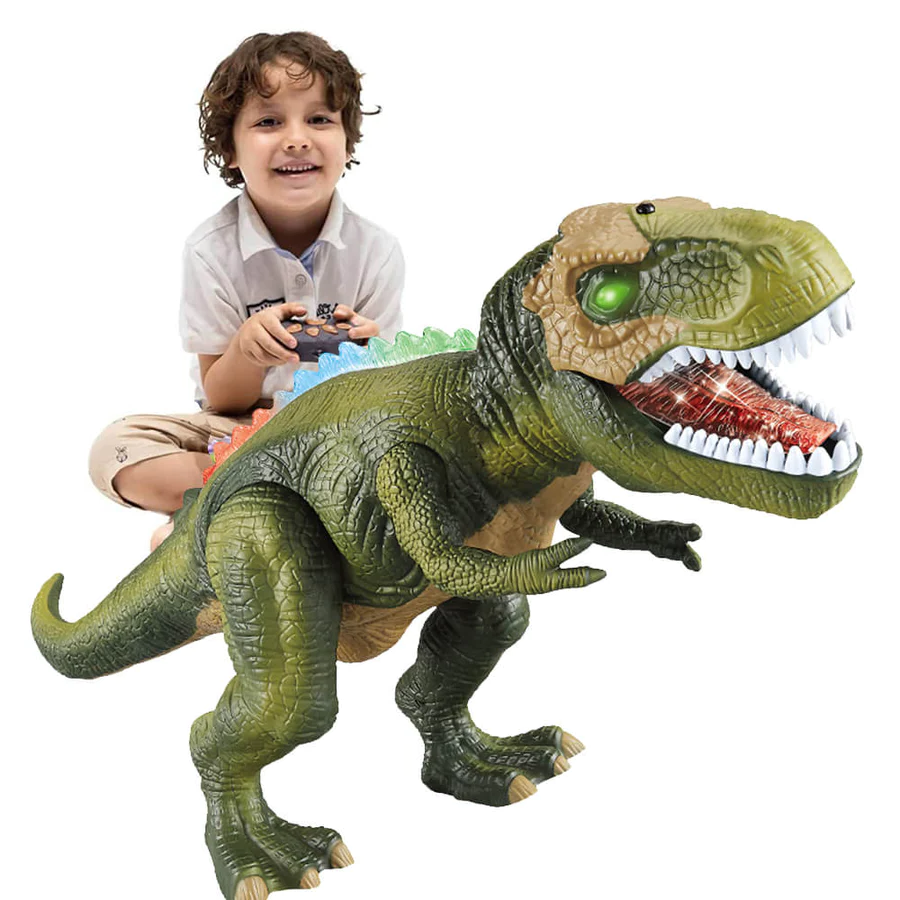 Captivating remote control T-Rex dinosaur toy, an ideal interactive gift for young dinosaur enthusiasts.