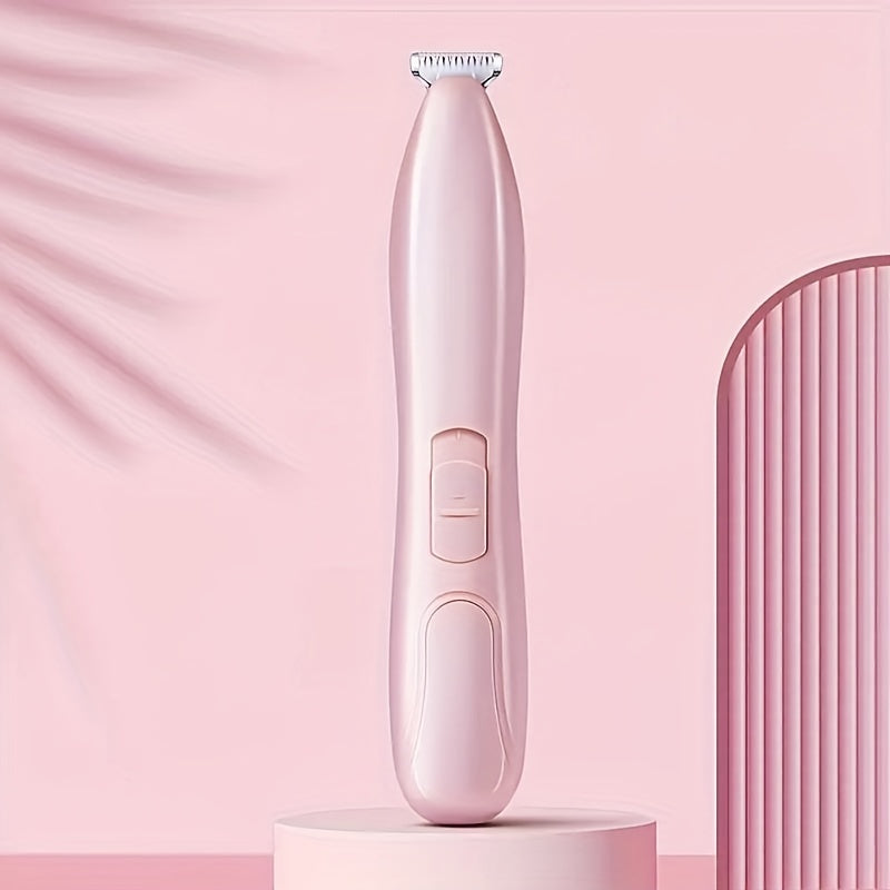 Portable pet grooming kit: electric trimmer for paw pads and eye areas, essential for home grooming.