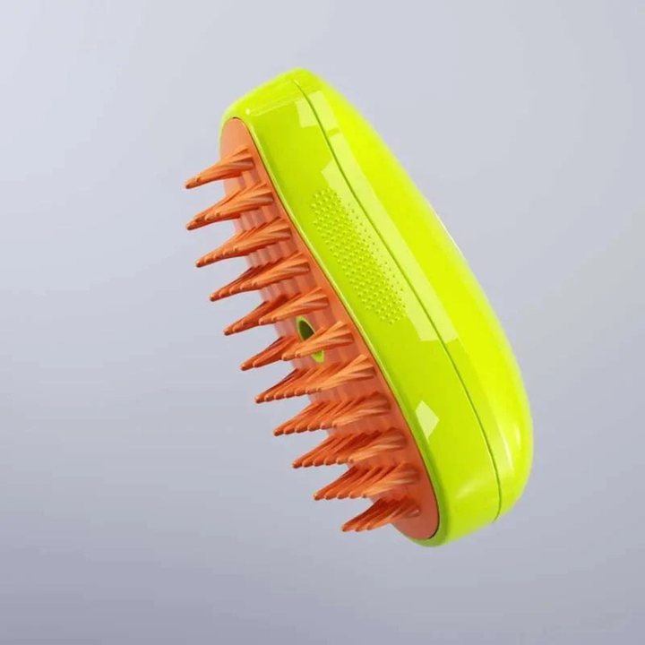 New4 pet steam brush, ideal for gentle dog grooming & cat deshedding, promoting a healthy, shiny coat.