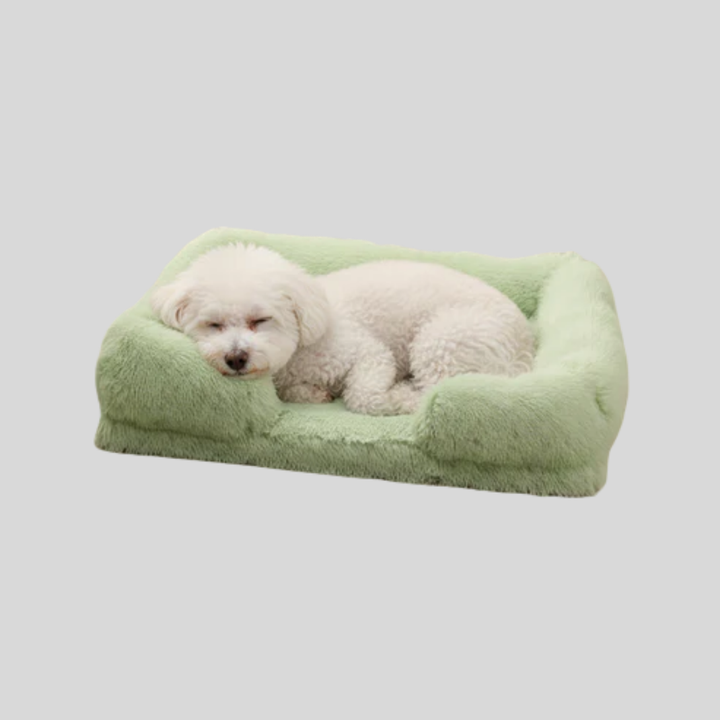 Rectangular pet bed, plush and cozy, suitable for both dogs and cats seeking comfort. New4.