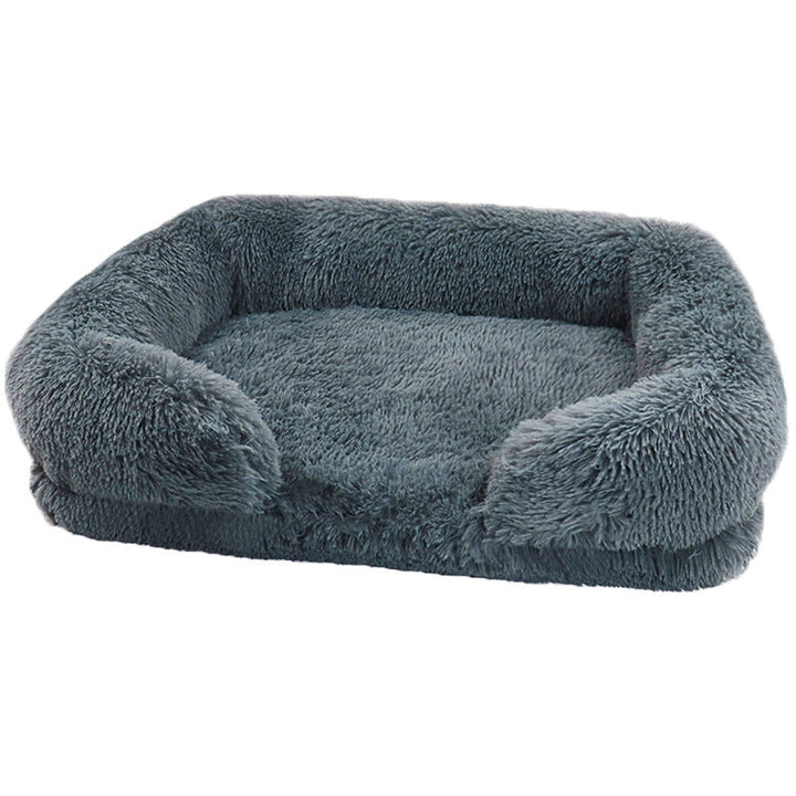 Deep cushion fleece dog bed for maximum pet relaxation