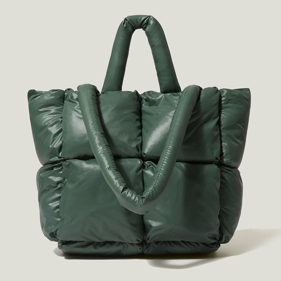Stylish women's nylon luxury handbag, perfect for everyday carry. A versatile fashion accessory.