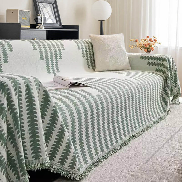 Cozy and durable chenille sofa cover, providing double-sided anti-scratch protection for furniture, pet-friendly and new.