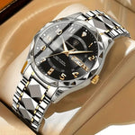 Inter-gold bracelet with black dial