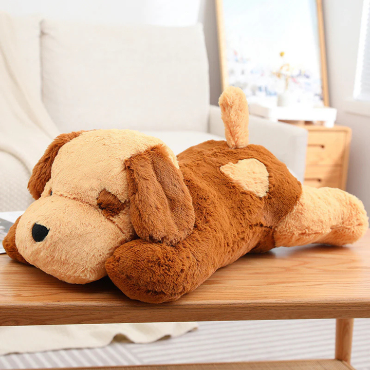 Durable yet soft plush dog toy, great for puppies and gentle chewers, a washable pet accessory