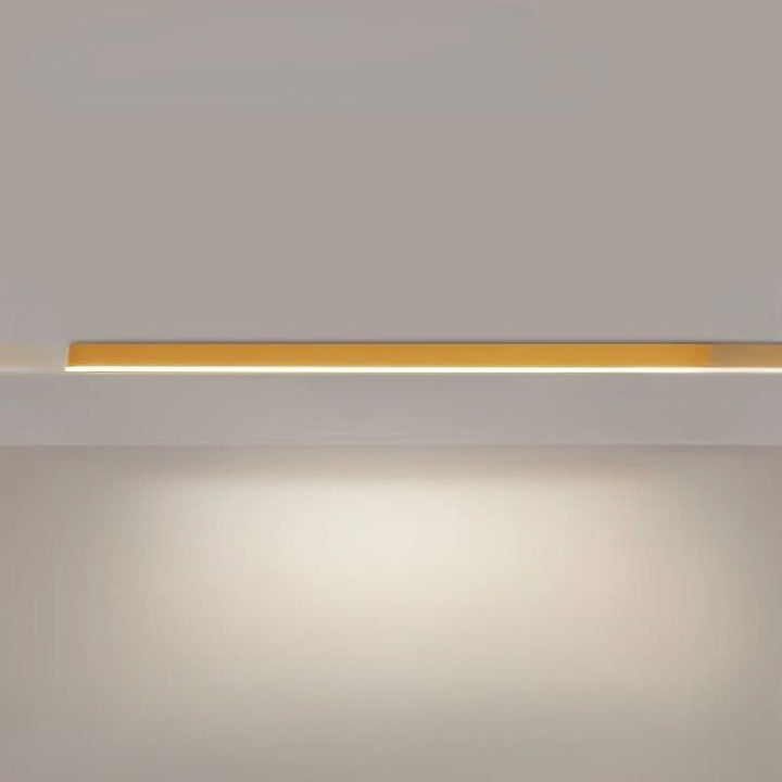 Minimalist Scandinavian LED ceiling light. Modern flush mount fixture providing stylish interior lighting.