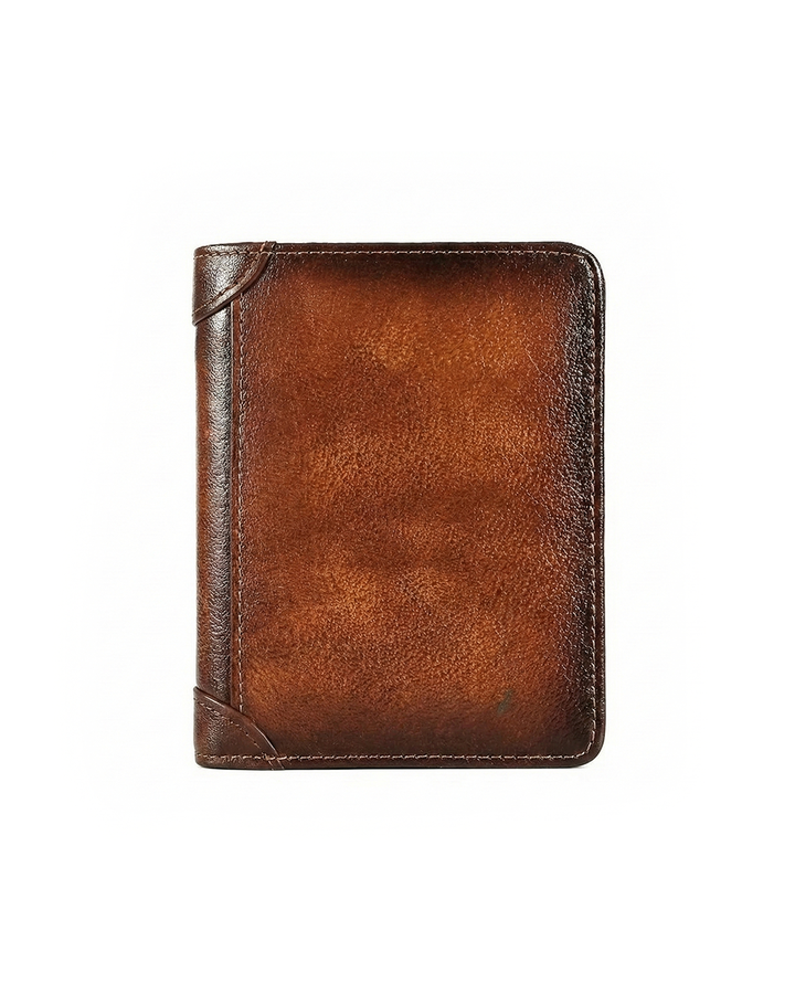 Men's vintage genuine leather wallet, a classic accessory for everyday carry, durable and stylish.