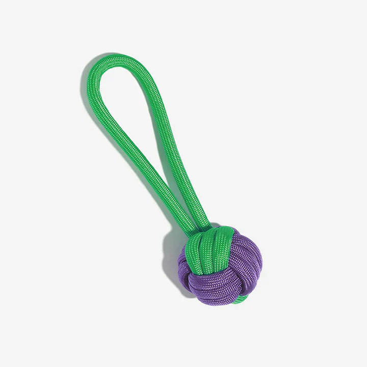 Vibrant Color Clash rope toy, an engaging pet supply for energetic dogs