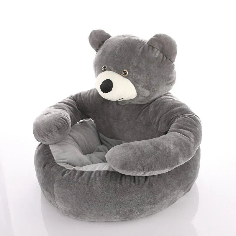 Soft teddy bear pet bed, perfect dog cushion or cat pillow for cozy sleep