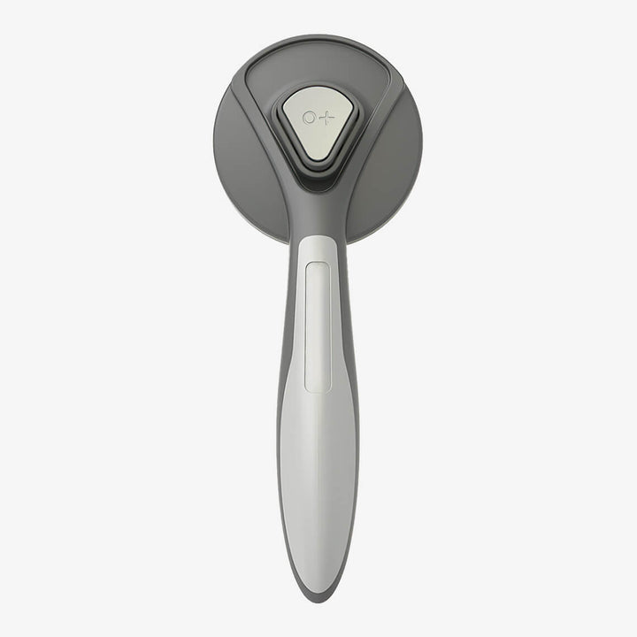 Grooming brush for pets, showcasing ergonomic design and efficient detangling bristles