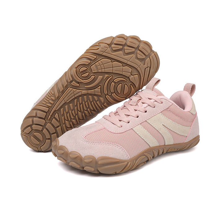 Breathable wide fit barefoot hiking shoes, perfect for natural movement and all-day comfort.