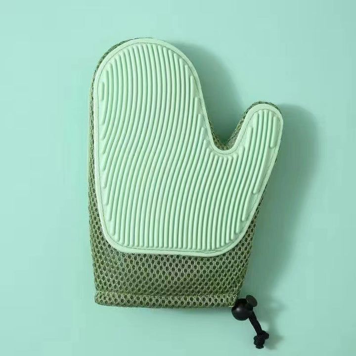 Versatile pet massage glove, a must-have pet supply for easy fur removal and grooming