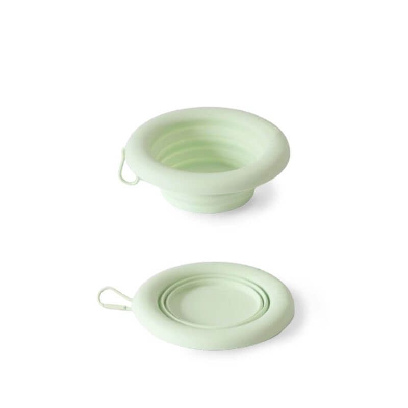 Durable 500ml silicone pet bowl, collapsible design for easy storage and portability for pets