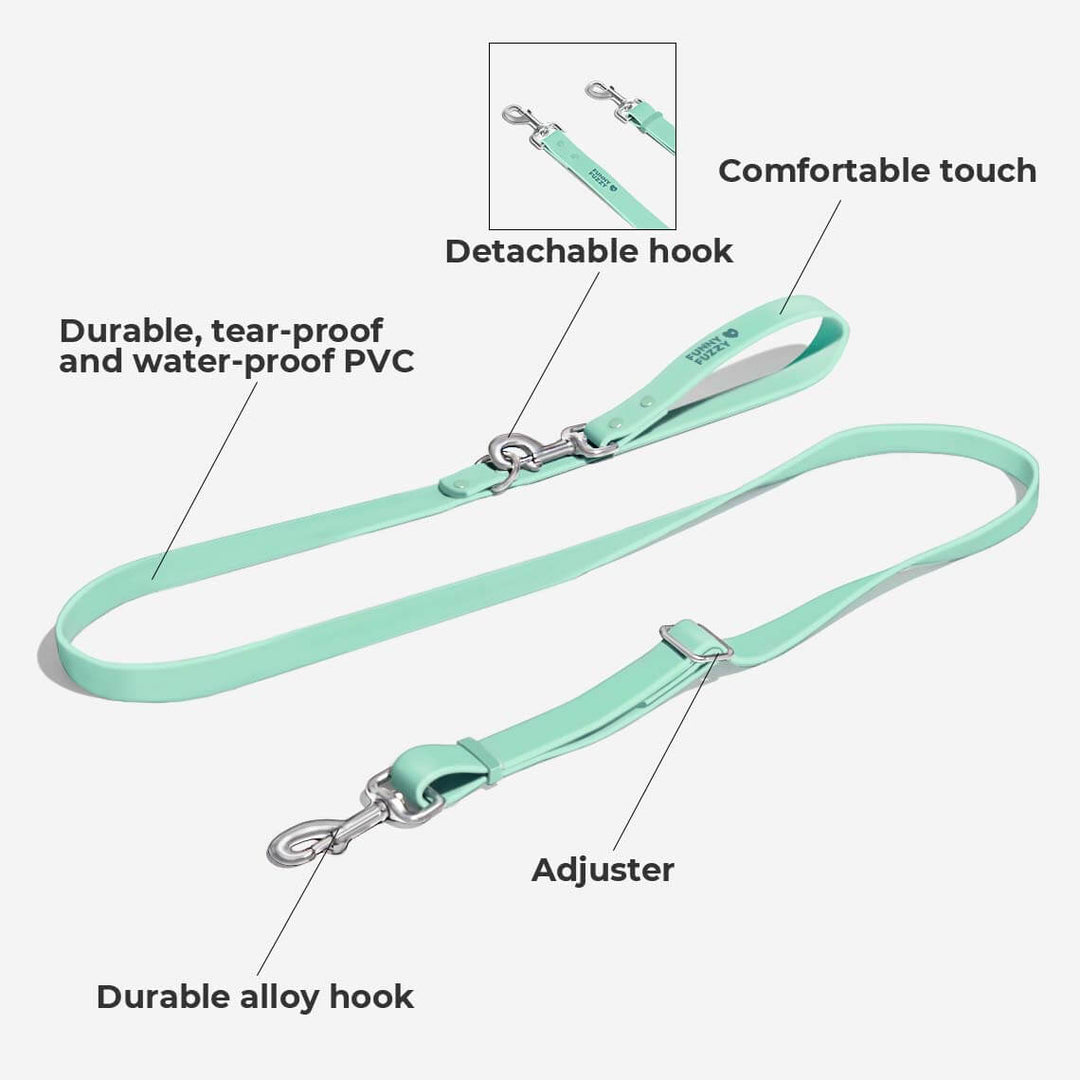 Durable all-weather gummy dog leash, antibacterial and odor-resistant, excellent outdoor gear for pets