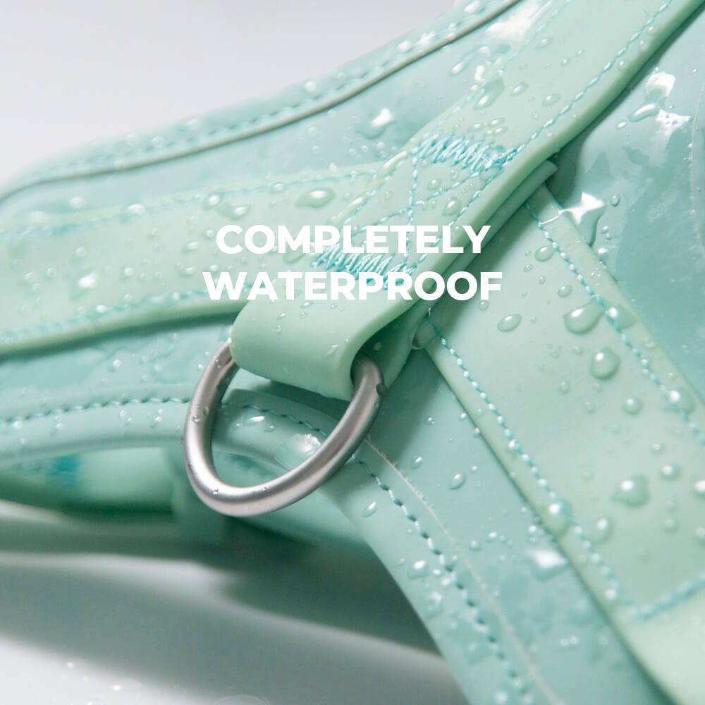 Stylish and functional waterproof pet walk set, includes harness, collar, and leash