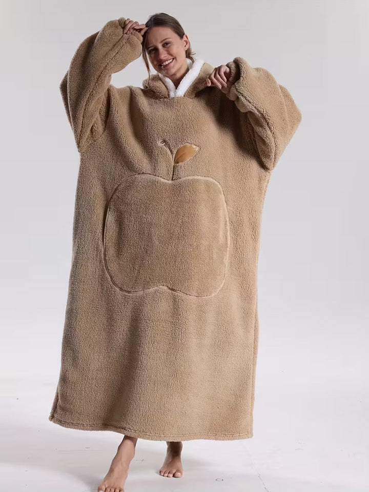 Plush ultimate comfort wearable blanket, an essential home accessory for winter.