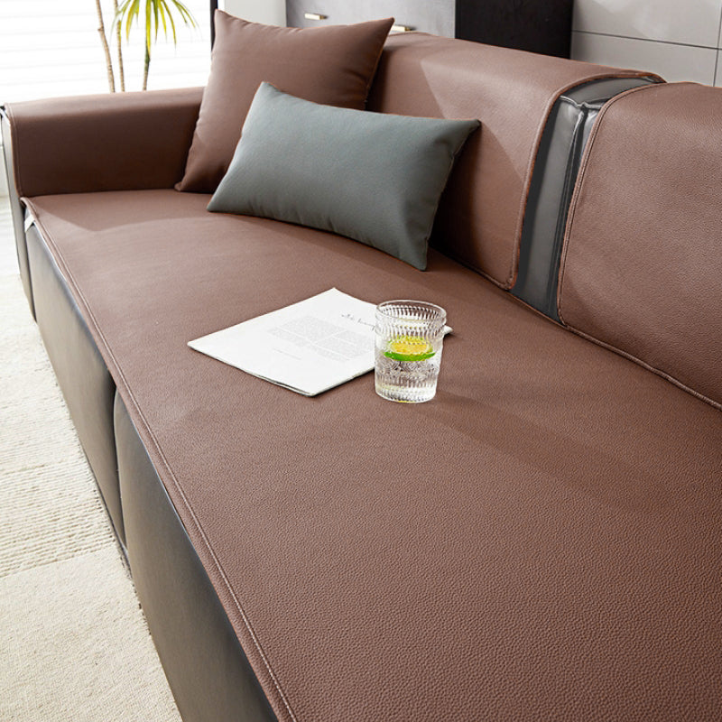 Sectional cover in a modern home, offering pet-friendly furniture protection and style.