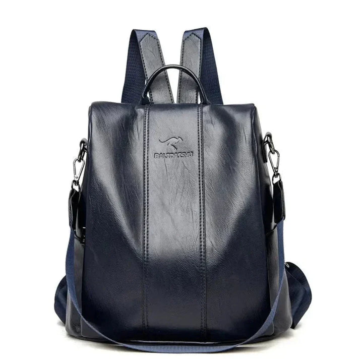 Durable water-resistant women's anti-theft travel backpack featuring multiple hidden security pockets.