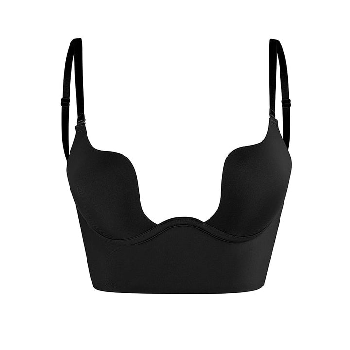 Invisible women's plunge bra with seamless cups and a super low back, essential for a smooth look under any top.