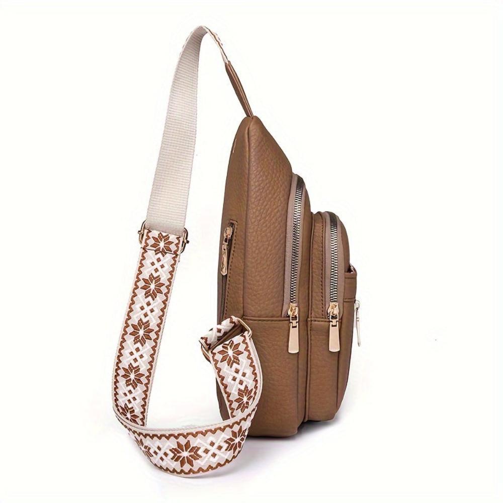 Women's classic vintage crossbody bag with an adjustable strap, practical & chic.